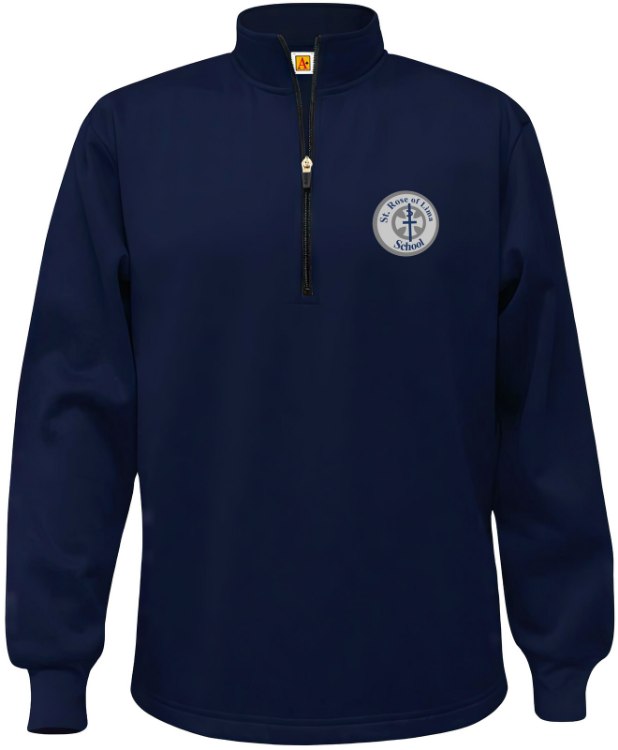 Picture of XL Perf Navy SRL Fleece Quarter-Zip Sweatshirt